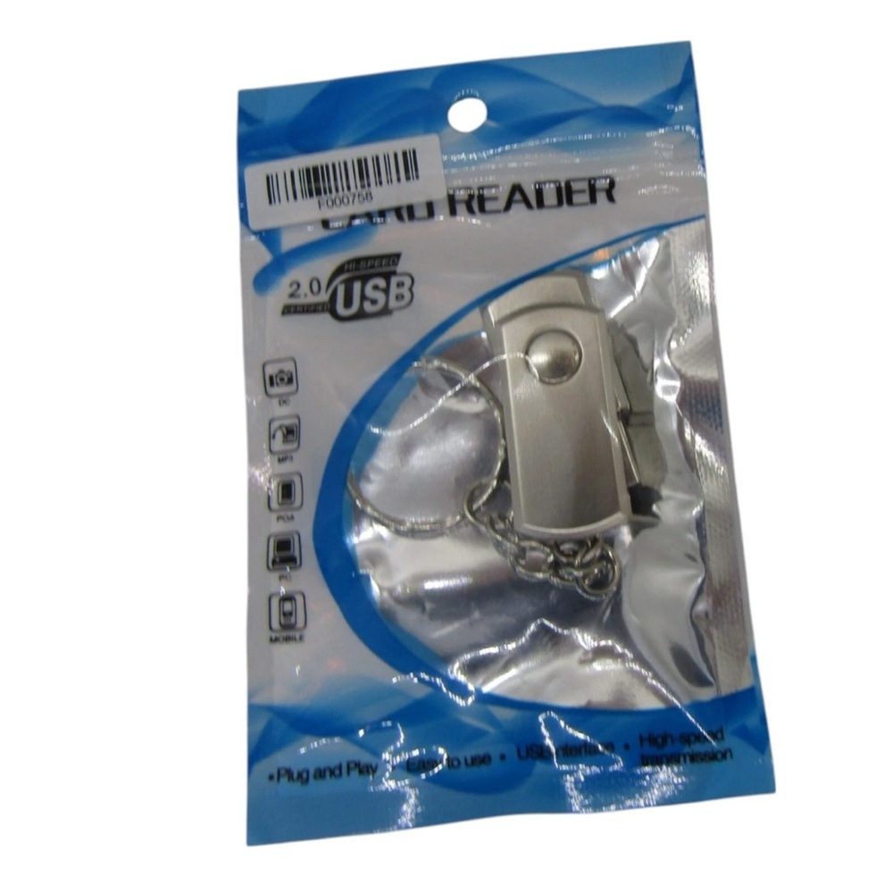 Silver USB 2.0 Card Reader